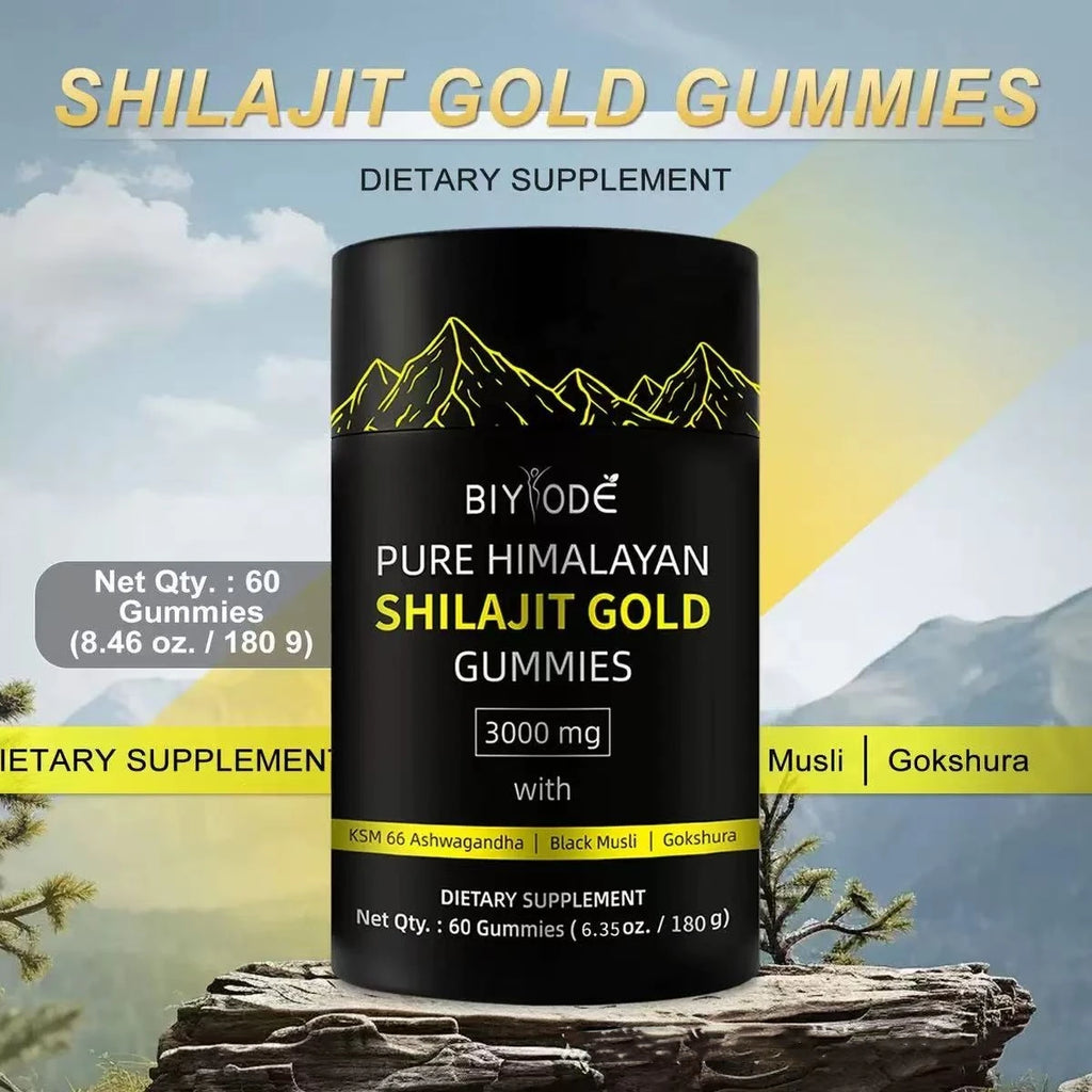 Health Care Pure OEM Himalayan Shilajit Resin Gold Gummies 3000mg