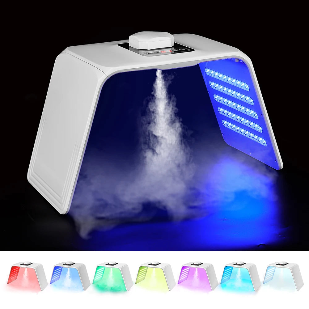 7 Colors LED Photon Machine With Nano Spray Beauty Salon Home Use Face Body LED Mask PDT Machine Skin Hydrating SPA Skin Care