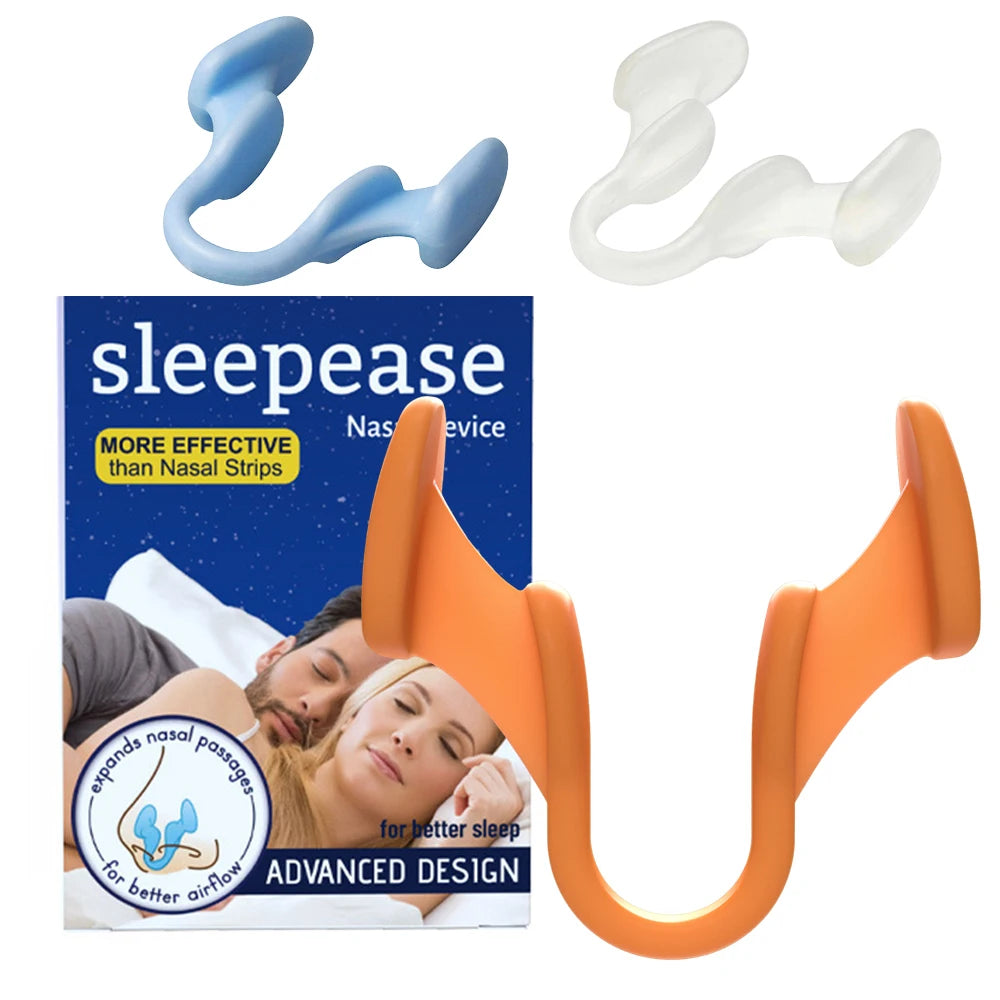 1~2Pcs Silicone Nose Clip Anti Snoring Nasal Dilator Stop Snore Aid Easy Breathe Improve Sleeping Rhinitis